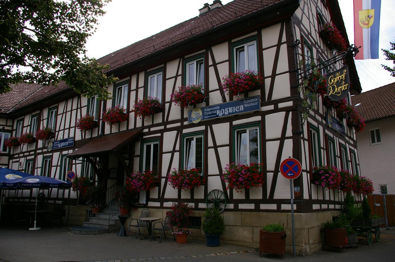 Hotel Ristorante Rostica Bad Urach Exteriör bild