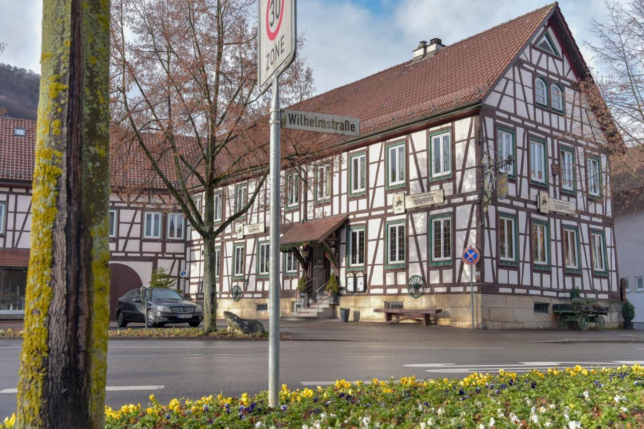 Hotel Ristorante Rostica Bad Urach Exteriör bild